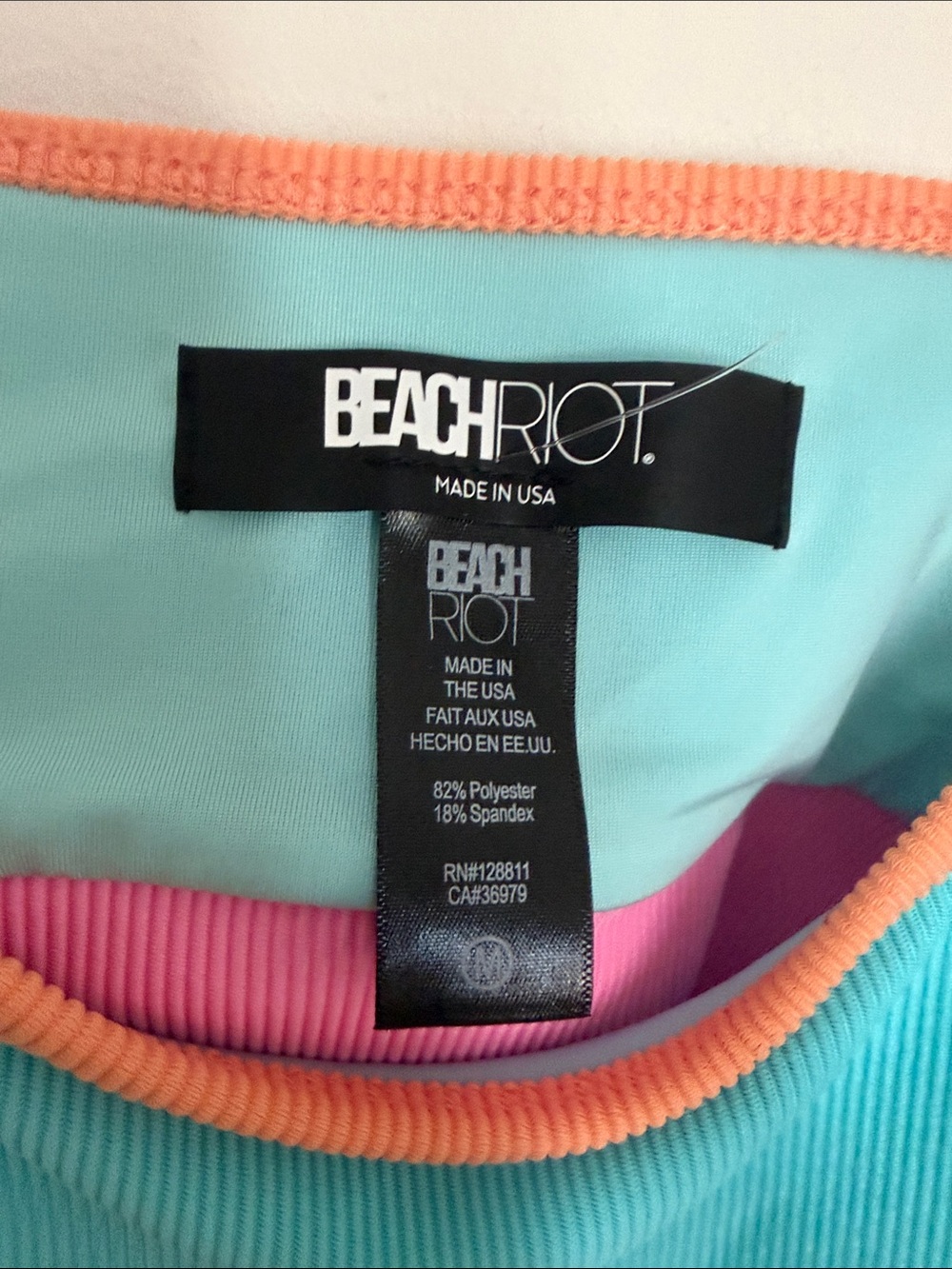 Beach Riot Eva Rib Colorblock Bikini Top - Picture 4 of 4